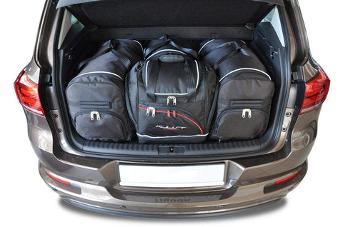 Volkswagen Tiguan 2007-2015 Reistassen Set 4-delig VW Kofferbak Trunk Auto Op Maat Gemaakt Car Bags