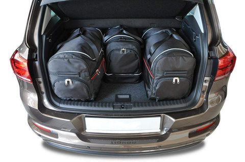 Volkswagen Tiguan 2007-2015 Reistassen Set 4-delig VW Kofferbak Trunk Auto Op Maat Gemaakt Car Bags