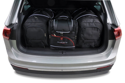 Volkswagen Tiguan 2016+ Reistassen Set 4-delig VW Kofferbak Trunk Auto Op Maat Gemaakt Car Bags