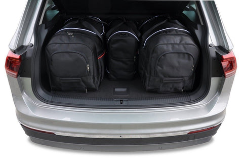 Volkswagen Tiguan 2016+ Reistassen Set 4-delig VW Kofferbak Trunk Auto Op Maat Gemaakt Car Bags