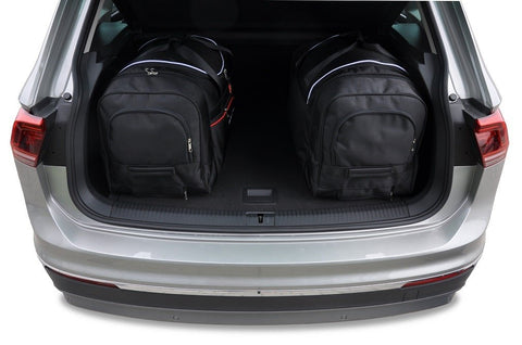 Volkswagen Tiguan 2016+ Reistassen Set 4-delig VW Kofferbak Trunk Auto Op Maat Gemaakt Car Bags