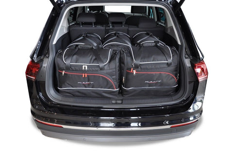 Volkswagen Tiguan Allspace 2016+ Reistassen Set 5-delig VW Kofferbak Auto Op Maat Gemaakt Car Bags