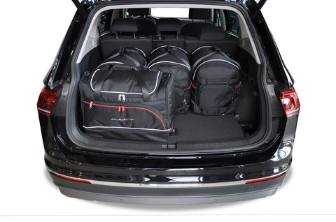 Volkswagen Tiguan Allspace 2016+ Reistassen Set 5-delig VW Kofferbak Auto Op Maat Gemaakt Car Bags